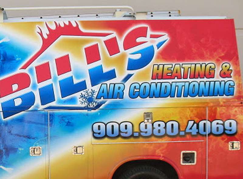 Bill's Heating & Air Conditioning service van